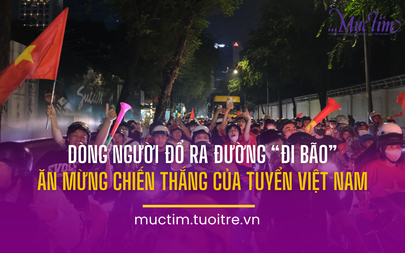 Dòng người đổ ra đường "đi bão" ăn mừng chiến thắng của tuyển Việt Nam