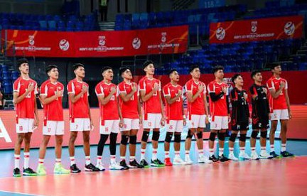 Indonesia vui mừng khi U21 bóng chuyền nam có chiến thắng đầu tiên ở giải thế giới