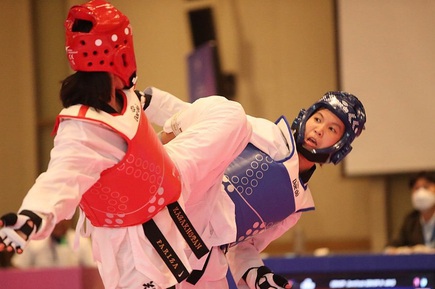 Võ sĩ Kim Tuyền giành HCV Giải taekwondo vô địch châu Á 2021