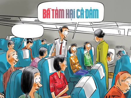 Chuyến bay bất ổn: Bà tám hại cả đám!