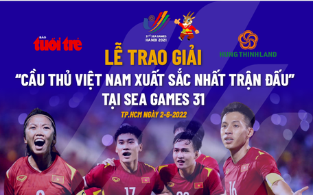 Ngày mai 2-6, trao giải cuộc thi dự đoán 'Cầu thủ Việt Nam xuất sắc nhất trận' tại SEA Games 31