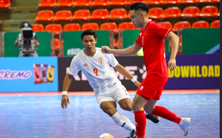 Futsal Việt Nam - Myanmar (hết hiệp 1) 0-0: Việt Nam bỏ lỡ nhiều cơ hội