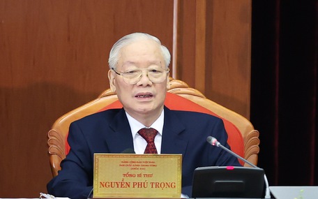 Tổng bí thư Nguyễn Phú Trọng phát biểu khai mạc Hội nghị Trung ương 9