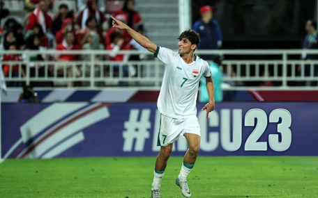 U23 Iraq - U23 Indonesia (hiệp phụ 2) 2-1: Ali Jasim nâng tỉ số