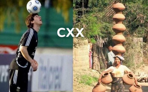 Dân mạng hào hứng với bức ảnh 'Messi chẳng là gì so với phụ nữ Myanmar'