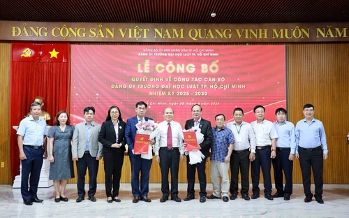 Trường Đại học Luật TP.HCM: TS. Lê Trường Sơn giữ chức Bí thư Đảng ủy nhiệm kỳ 2025-2030