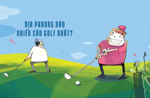 Địa phương nào nhiều sân golf nhất?