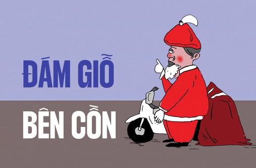 Ông già Noel dính đám giỗ bên cồn