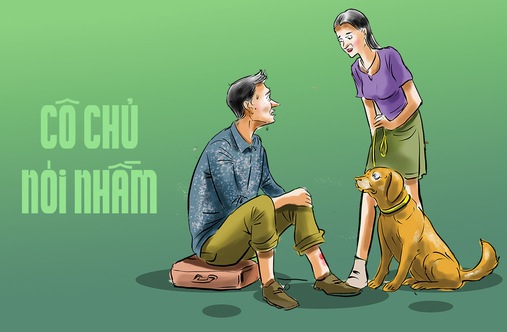 Cô chủ nói nhầm khiến chú chó đứng hình