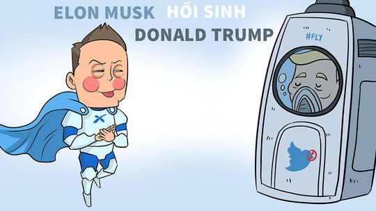 Elon Musk 'hồi sinh' tài khoản Twitter của cựu tổng thống Donald Trump?