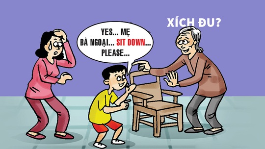 Ngoại choáng vì... ngoại ngữ