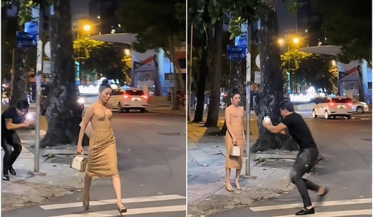 Khoảnh khắc Lâm Bảo Châu lăn xả quay video cho Lệ Quyên gây sốt