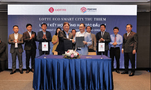 Lotte và Phát Đạt ký kết hợp tác đầu tư dự án Lotte Eco Smart City Thu Thiem
