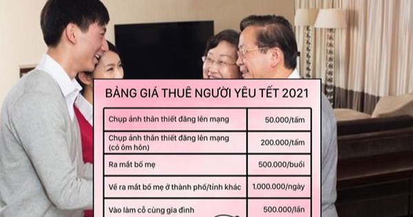 Vua Còm 21-1: Lộ bảng giá 'thuê người yêu' ăn Tết Tân Sửu 2021