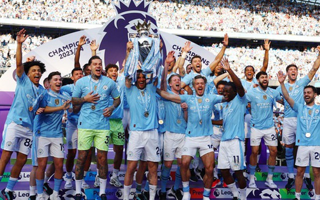 Man City đăng quang vô địch Premier League 2023-2024