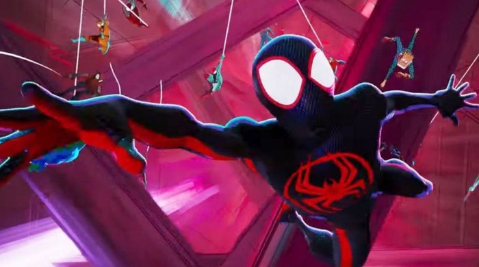 Spider man miles morales falling from a building | Wallpapers.ai