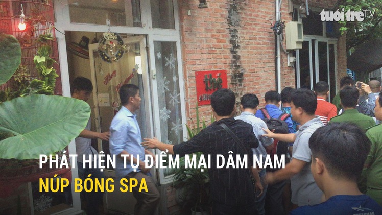 Phát hiện tụ điểm mại dâm nam núp bóng spa