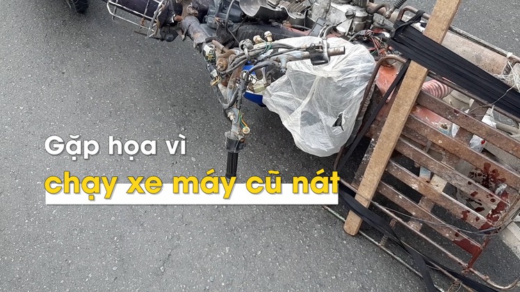 Gặp họa vì chạy xe máy cũ nát với tốc độ cao