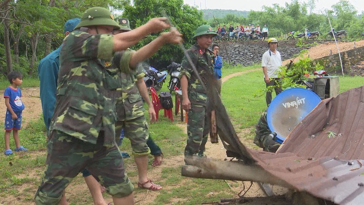 Tuy An: Khắc phục cơn bão số 5 kết hợp ứng phó lũ lụt