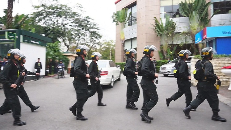 Tăng cường an ninh trước Hội nghị Thượng đỉnh Mỹ - Triều tại Hà Nội