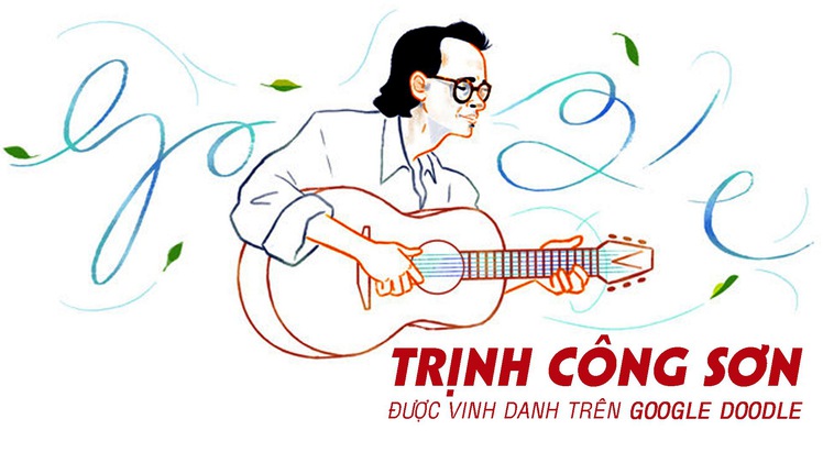 Trịnh Công Sơn, người Việt Nam đầu tiên được vinh danh trên Google Doodle