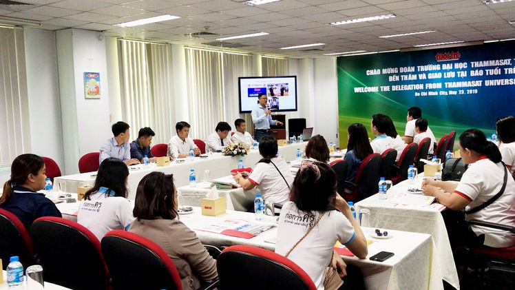 Báo Tuổi Trẻ đón tiếp đoàn Trường Đại học Thammasat, Thái Lan