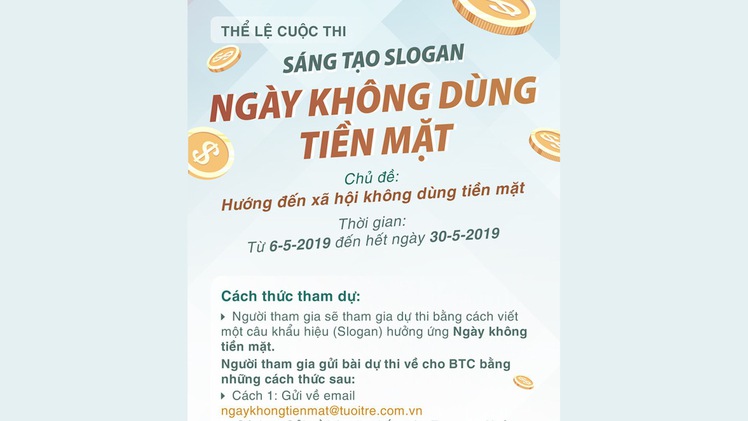 Sức hút đặc biệt từ cuộc thi viết slogan và diễn đàn Ngày không tiền mặt