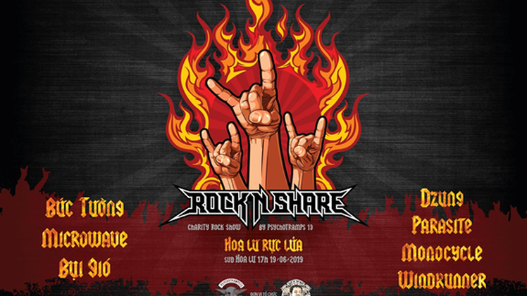 Rock’N’Share trở lại lần 4 tại Hoa Lư, cùng gây quỹ “Vì tụi nhỏ”