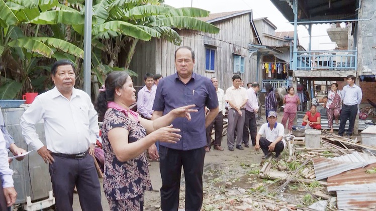 An Giang tập trung khắc phục hậu quả sau giông lốc