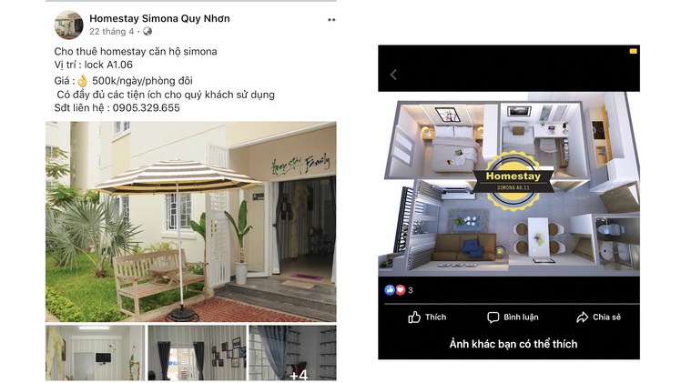 “Hô biến” nhà ở xã hội thành homestay