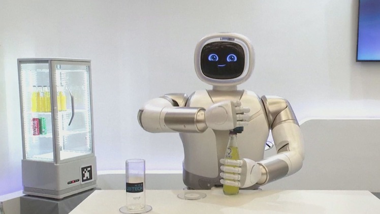 Robot hình người trình diễn tại Hội nghị robot thế giới 2019