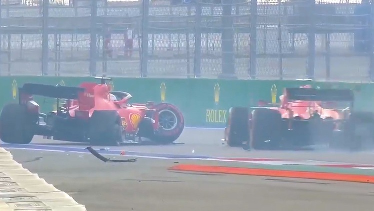 Video: Khoảnh khắc xe đua Vettel gặp tai nạn trong buổi phân hạng chặng F1 tại Nga