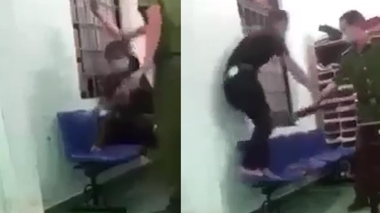 Video: Xác minh clip một thanh niên bị còng tay vào cửa sổ, liên tục gí roi điện vào người
