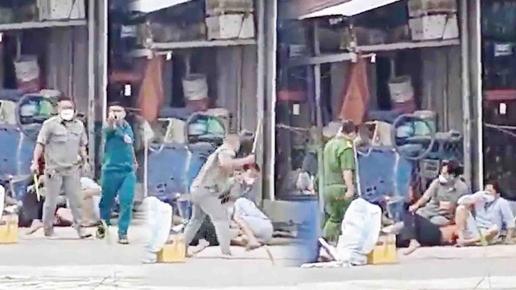Video dân quân, dân phòng đập gậy vào mặt 2 người: Mâu thuẫn do người dân đưa đồ vào chốt