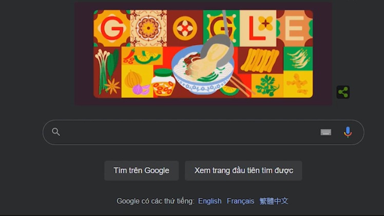 Gala Ngày của Phở 12 -12: Google Doodle vinh danh Phở Việt