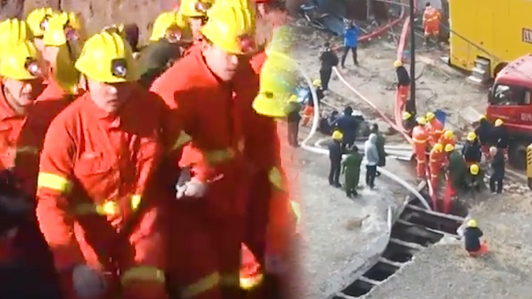 Video: Lực lượng cứu hộ đang chạy đua để cứu hàng chục người trong vụ sập mỏ than