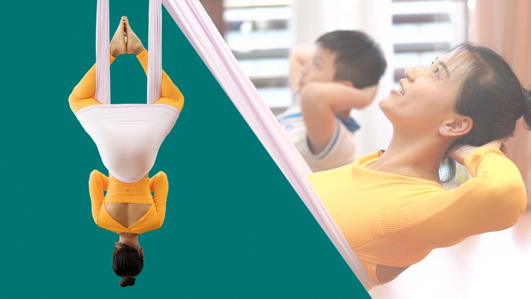 Video: Giúp trẻ điều chỉnh phom dáng, tránh gù lưng với bài yoga dây đơn giản