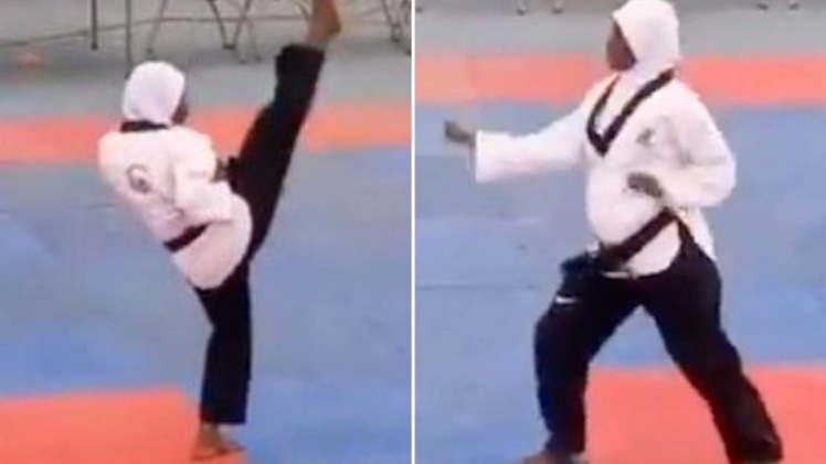 Video: Nữ võ sĩ mang bầu 8 tháng ‘đi đường quyền’ đẹp mắt, đoạt HCV taekwondo