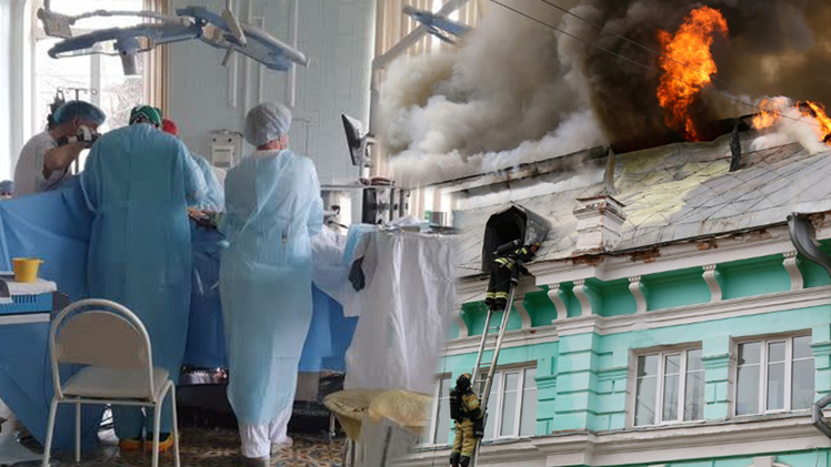 Video: Bệnh viện đang cháy, vẫn phẫu thuật tim cho bệnh nhân