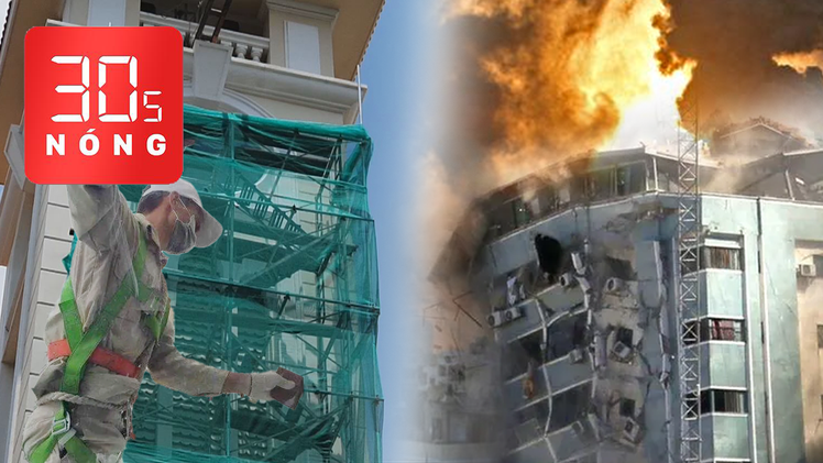 Bản tin 30s Nóng: Thợ sơn nghi trúng ‘đạn’ khi đang sửa tháp chuông; Israel không kích sập một tòa nhà
