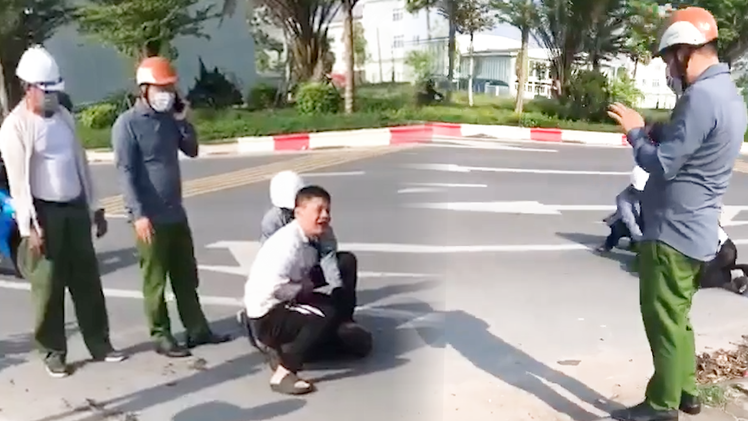 Video: Kỷ luật đại úy công an đứng nhìn tài xế bị thương một mình vật lộn với tên cướp