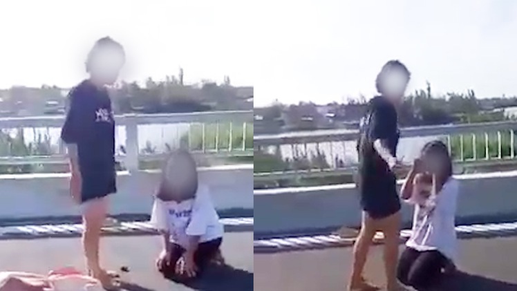 Video: Công an xác minh clip nữ sinh lớp 7 bị 'hành hạ', lột áo trên cầu