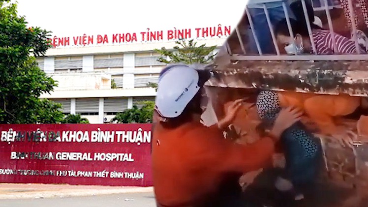 VIDEO NÓNG: 500 người nhà và bệnh nhân rời bệnh viện khi chưa gỡ phong tỏa, có người chui xuyên tường rào