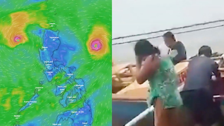 Video: Bão Conson đi qua Philippines, ít nhất 18 ngư dân mất tích