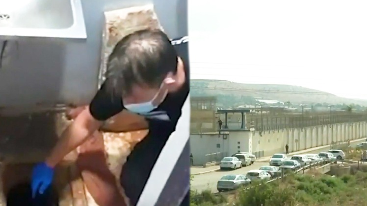 Video: 6 phạm nhân đào lỗ xuyên qua sàn phòng tắm trốn khỏi nhà tù nghiêm ngặt nhất Israel