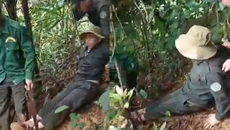 Video: Truy quét lâm tặc, cán bộ ngã gãy chân phải lê suốt 6 giờ để ra khỏi rừng
