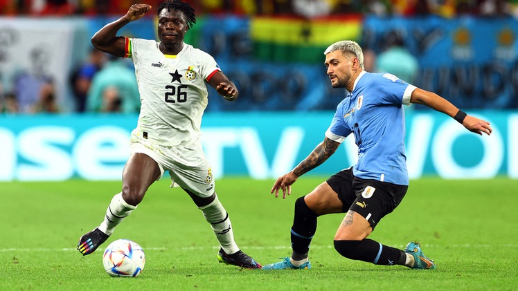 Highlights Uruguay - Ghana, Uruguay dừng bước ở World Cup 2022, Suarez ngồi khóc nức nở