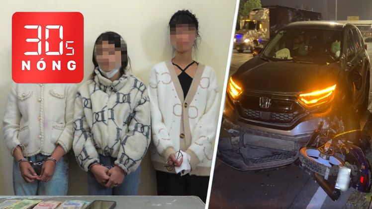 Bản tin 30s Nóng: Bắt nhóm móc túi ở Đà Lạt; Nam tài xế chạy ngược chiều bị nữ tài xế tông tử vong