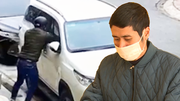 Video: Trích xuất hình ảnh tên trộm liều lĩnh đập cửa, trộm ô tô