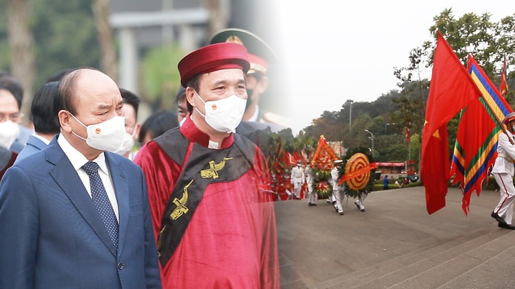 Video: Chủ tịch nước Nguyễn Xuân Phúc dâng hương giỗ Tổ Hùng Vương ở Phú Thọ